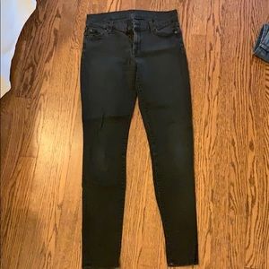 7 for all mankind black skinny jeans